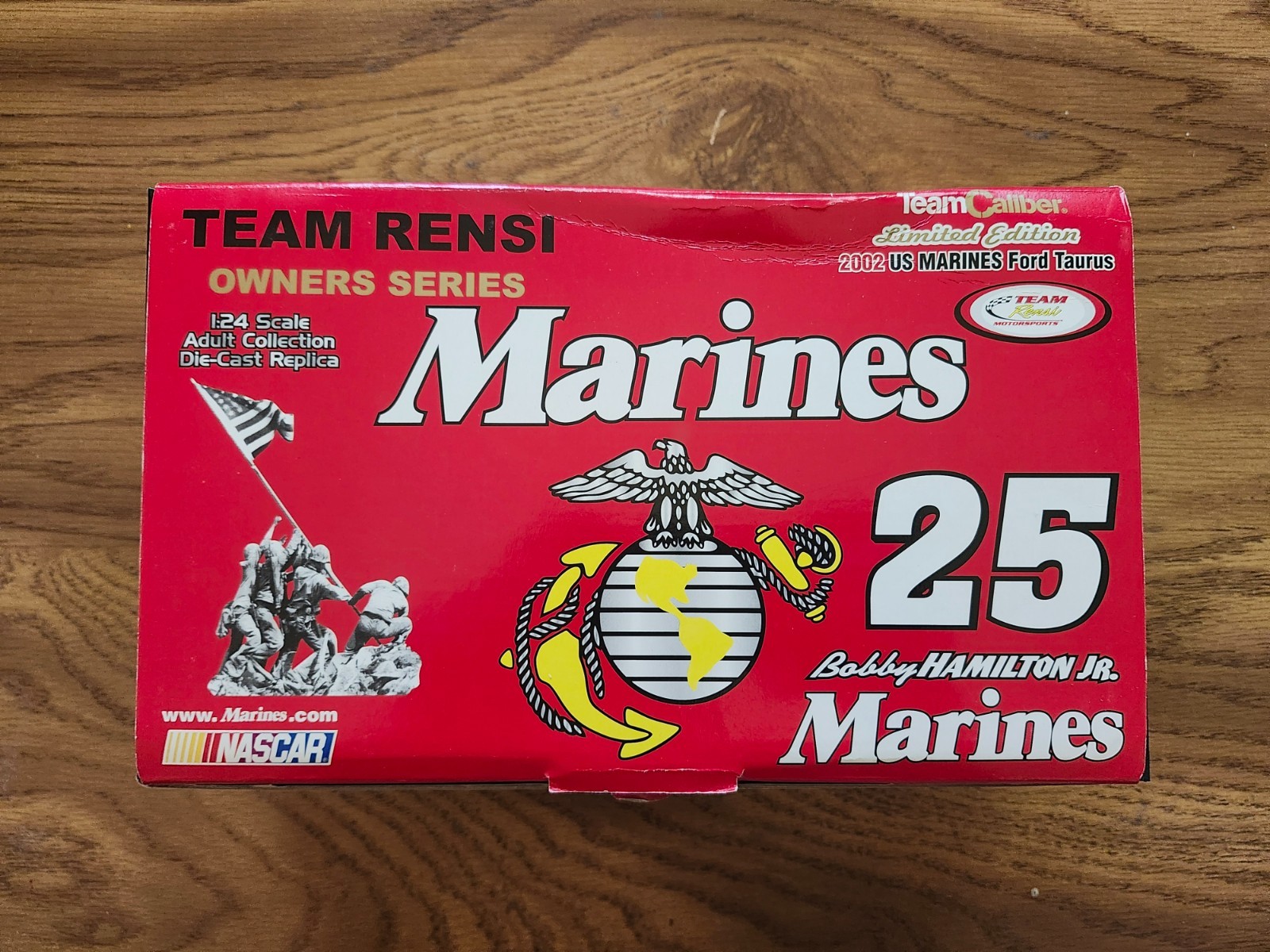 NIB Team Rensi NASCAR #25 Bobby Hamilton, Jr. "Marines" 2002 Taurus 1:24 Diecast