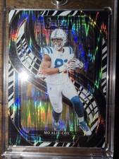 2024 Panini Select - Premier Level Mo Alie-Cox #184 Zebra Prizm