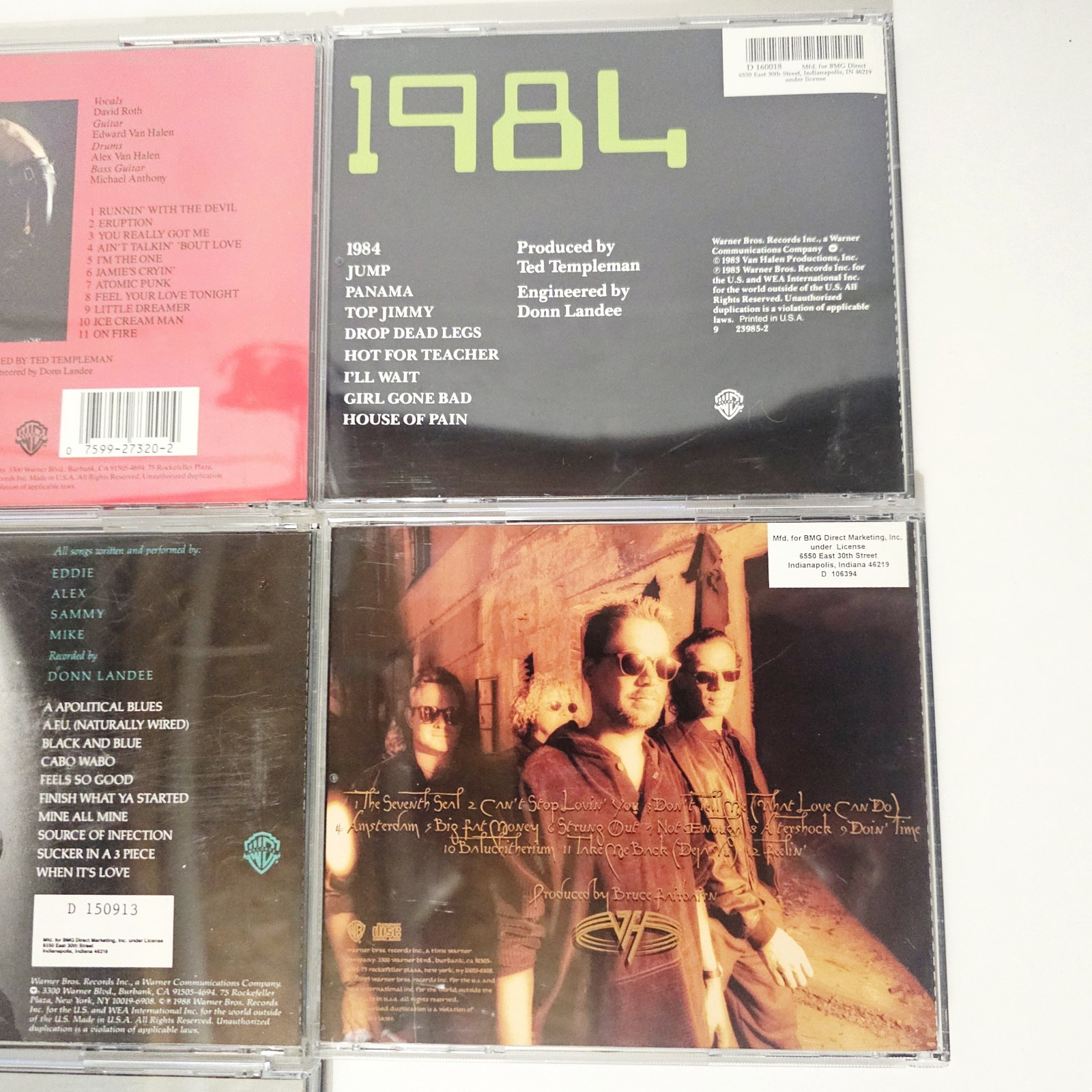 Van Halen Cd Lot Of 7 Hard Rock Metal 1984, 5150, Van Halen II, Balance, OU812 thumbnail 7