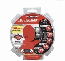 Diablo DND050ASTH50P 5 " inch SandNet Coated Assorted Disc 50 Pack 80-400 grit 0.40 per gallon