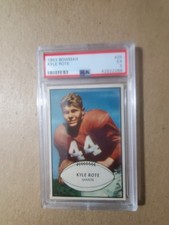 1953 Bowman KYLE ROTE #25 PSA 5 