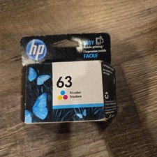 Original HP 63 Tri-Color Printer Ink Cartridge F6U61AN140 Expired 6/2018 Sealed
