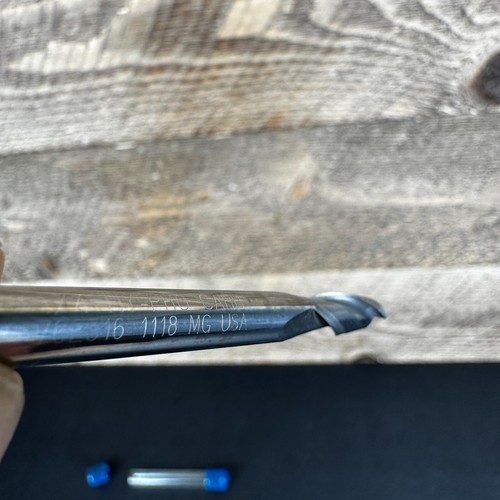Hy-Pro Carb 702516 1/4" Dia 2 Flauto 2-1/2" OAL 1" LOC Fresa terminale in carburo USA - Foto 3 di 7
