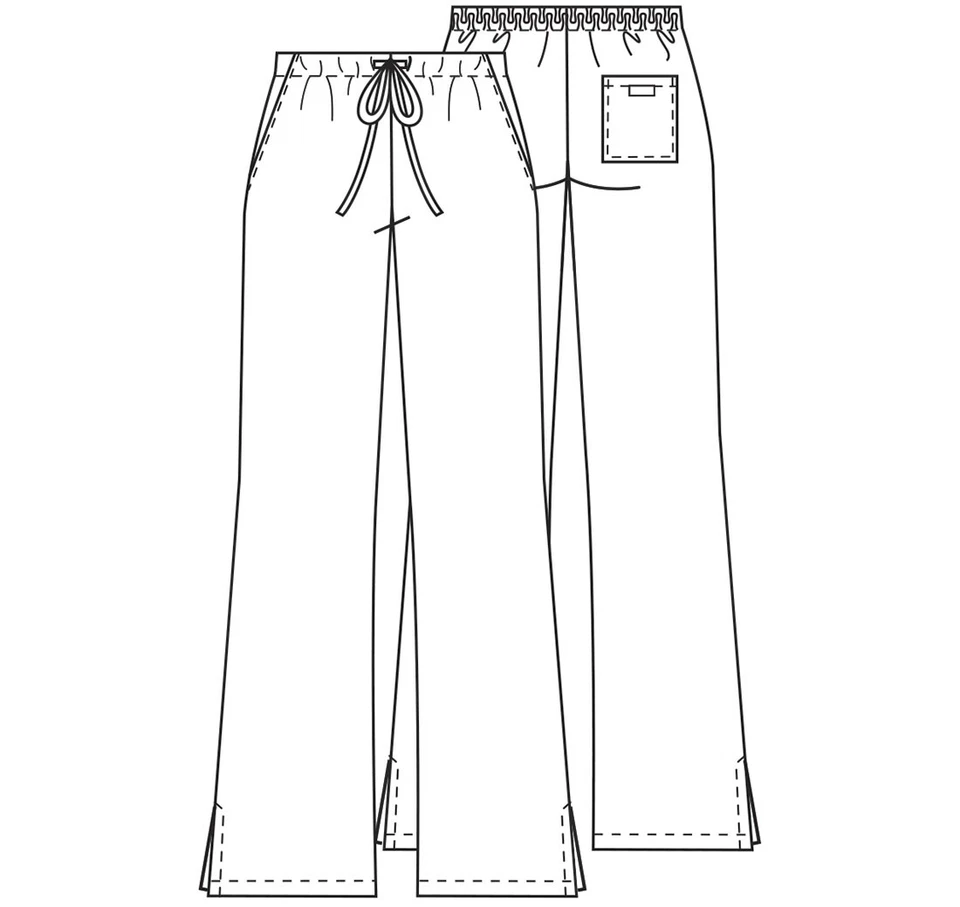 Cherokee Workwear Originals Flare Leg Drawstring Scrub Pant | 4101 REGULAR - Image 3 of 3