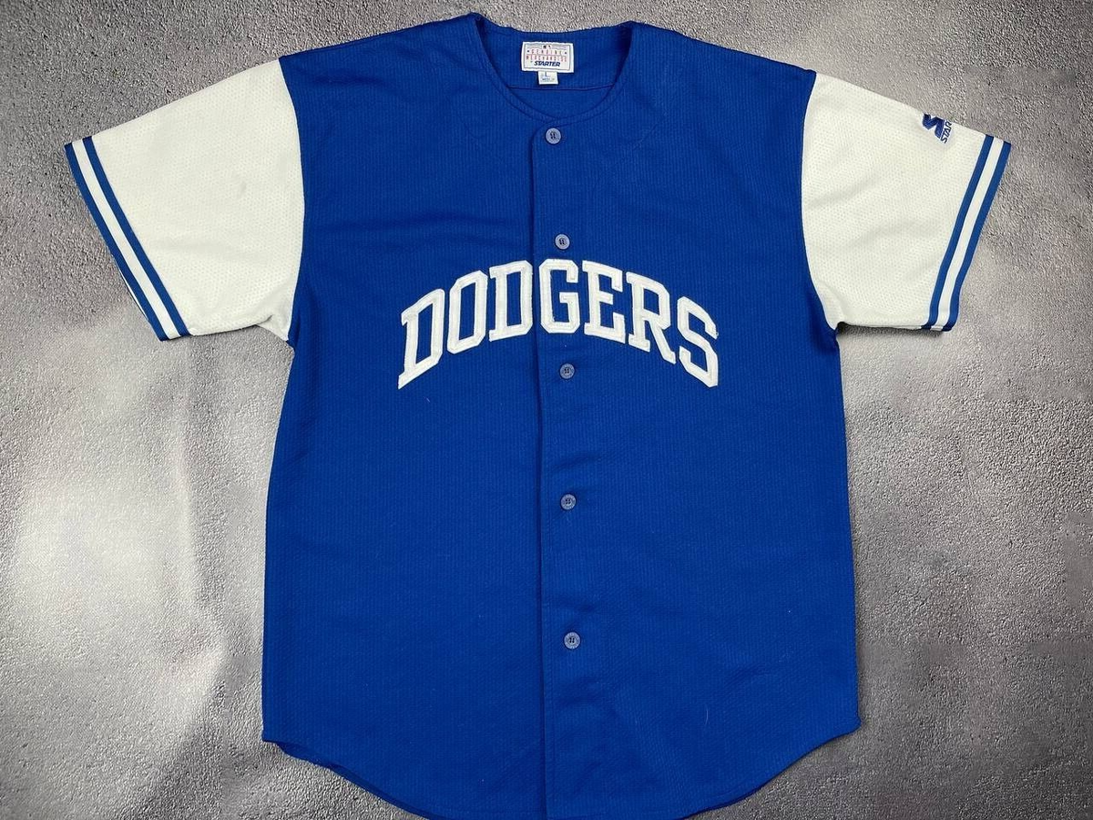 Dodgers Majestic Vintage Baseball Jersey size L | eBay