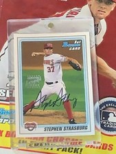 2010 Stephen Strasburg 1st Bowman RC Auto # BP1 NMT-MT+ Gradable!  