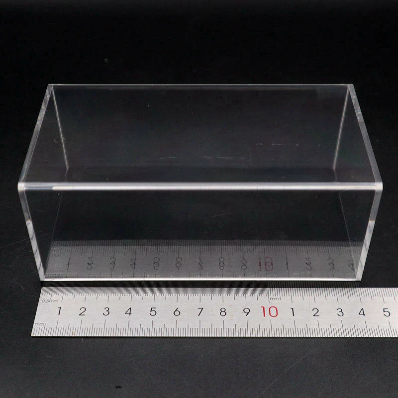 Acrylic Case Show Display Box Transparent Dust Proof Black Base 1:43 Model Cars - Image 4 of 4