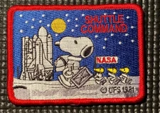 NASA SHUTTLE COMMAND US SPACE PATCH - 3.5”