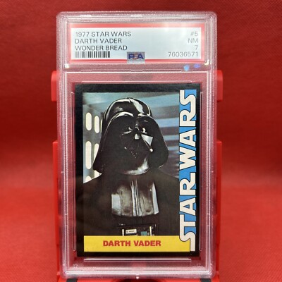 1977 Star Wars Wonder Bread Darth Vader #5 PSA 7 NM 🛸🌌 | eBay