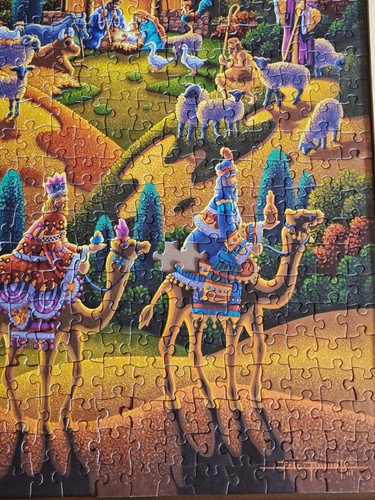 PUZZLE DOWDLE - "NATIVIDAD" - 500 piezas (Falta una pieza) 16X20 - Imagen 8 de 9