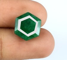 Pietra Preziosa Smeraldo Colombiano Taglio Esagonale 5-7 Ct Naturale Certific...
