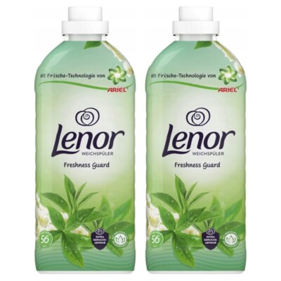 6,07 /L-3x Lenor Weichspüler Ariel Techn.-Freshness Guard-Duopack-2x 1,4 L(2x56W