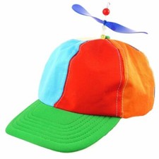 Propeller Cap Hat Helicopter Rainbow Tweedle Dee Dum Pride Fancy Dress Nerd Spin