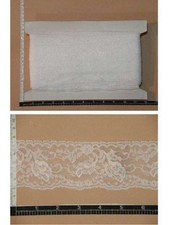 Flat Lace White - 10.5 metres  828 