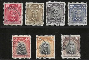 Southern Rhodesia, 1924, Scott #2-6, 11-12, Used