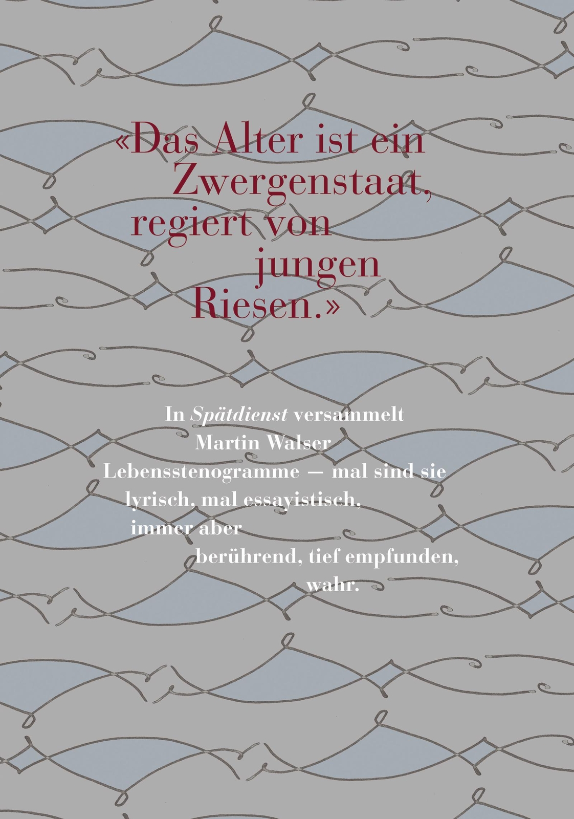 Thumbnail - Spätdienst, Martin Walser