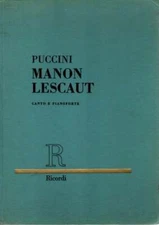 Giacomo Puccini / MANON LESCAUT dramma lirico in quattro atti 1965