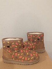 UGG Australia Kids Jona Confetti Logo Boot Size 3 NEW NIB