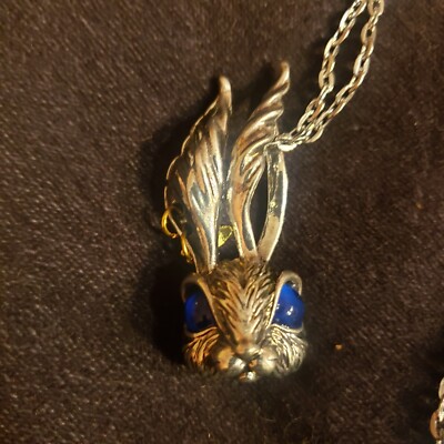 Vintage Rabbit Pendant for Women Stainless steel Necklace Year of the ...