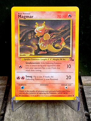 Near Mint WOTC 1999 MAGMAR Original Pokemon 39 FOSSIL PSA | eBay