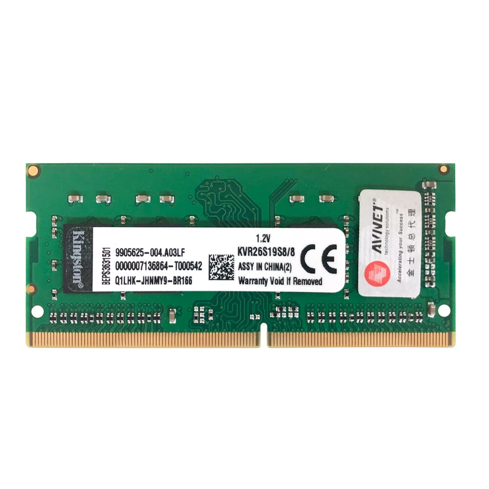 Kingston 8GB DDR4 2666MHz PC4-21300 KVR26S19S8/8 SODIMM 260Pin Laptop Memory RAM - Image 2 of 4