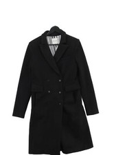Each X Other Women's Coat S Black Acrylic With Polyester, Wool Overcoat