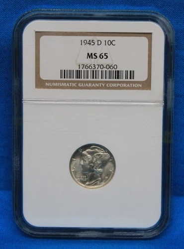 1945-D NGC Mercury Dime Graded MS-65 NGC # 1766370-060