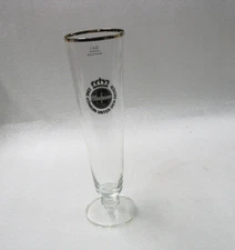 Warsteiner Gold Rim Tall Pilsner Beer Glass 0.4L German Brewery
