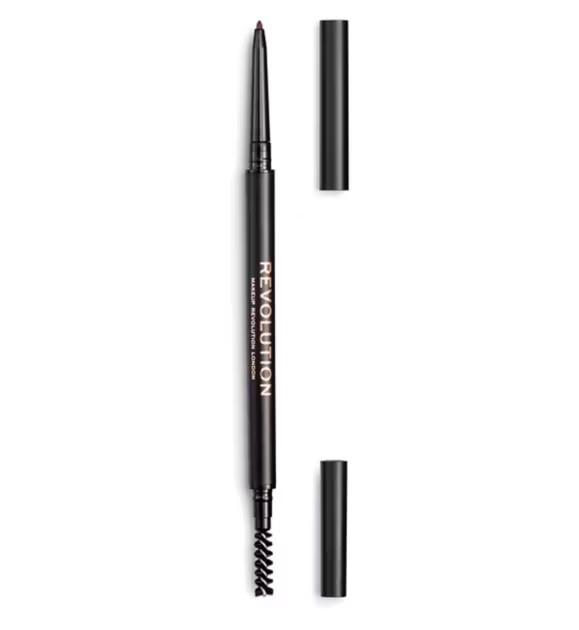 Makeup Revolution Precise Brow Pencil, Medium Brown–Double Ended, Fine Tip - UK