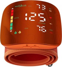 Digital Blood Pressure Monitor Wrist Blood Pressure Monitor Orange New