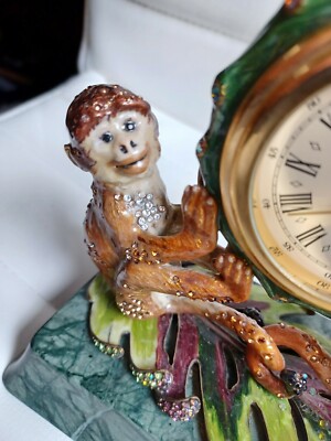 JAY STRONGWATER MONKEY & DRAGON-FLY CLOCK | eBay