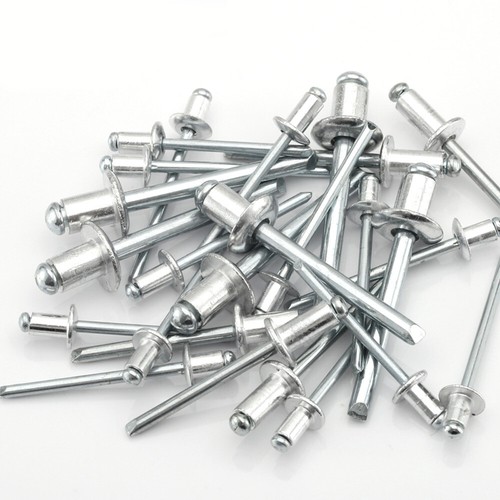 BLINDNIETEN 4,0X10 FLACHKOPF Alu/Stahl Popnieten Antrazitgrau RAL 7016