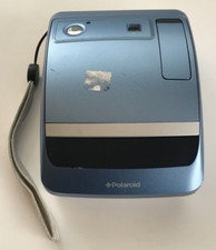 Vtg Polaroid One 600 Instant Pop Up Camera W/ Flash Silver / Blue Untested