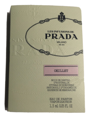 Prada Les Infusions De Oeillet 0.05 oz 1.5 ml EDP Spray Mini Travel Sample Vial