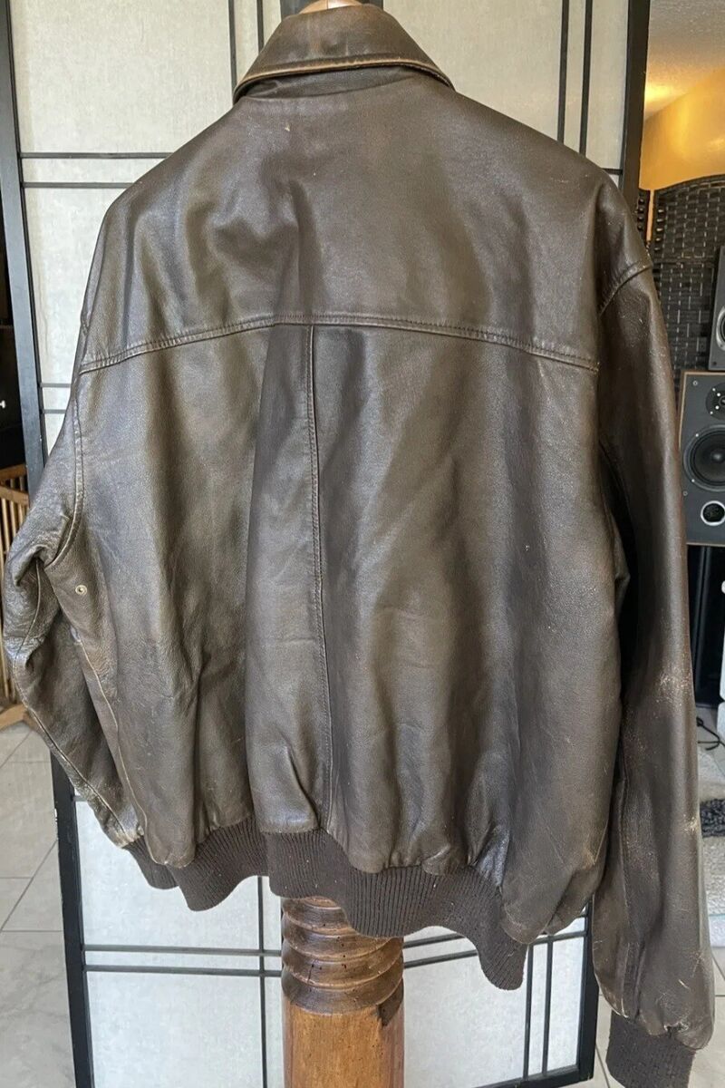 🚨🔥Vintage Original James Dean Leather Bomber Jacket XL 🚨🔥Vintage Original James Dean Leather Bomber Jacket XL