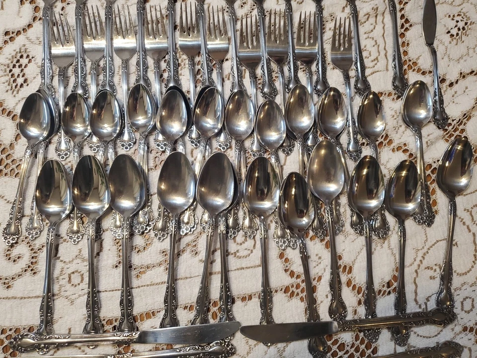 EKCO ETERNA BEAUMONT Flatware  ELEGANT Lot Of 70! Complete Service For 10!+ A3 - Image 3 of 4