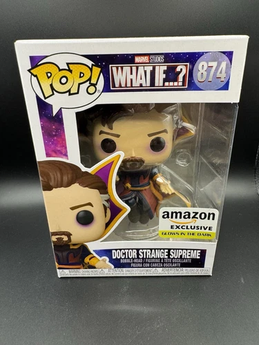 Funko Pop Marvel What If 874 Doctor Strange Supreme GITD exclusivo de Amazon nuevo