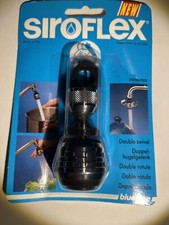 Black double swivel aerator From Siroflex Increase Your Water Pressure