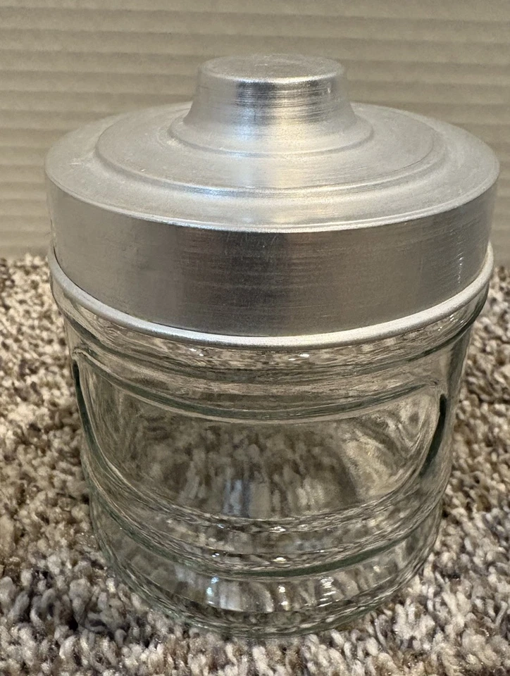 3套透明玻璃储物罐带金属盖盖浴缸、厨房、办公室 — 第 4/4 张图片