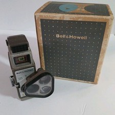 Vintage Movie Camera Bell And Howell 8mm Film 333 Triple Lens MCM Untested