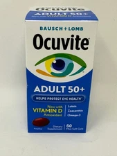 B & L Ocuvite Eye Vitamin & Mineral Supplement Softgels Adults 50 Plus 50 Count