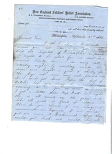 Civil War 3 Pg Letter Charles A Irons 7th Rhode Island from Hospital, "Hancock"!