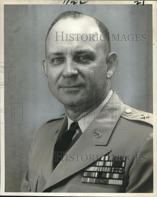 #ad 1963 Press Photo Brigadier General Carroll H. Dunn Dallas division engineer $24.99