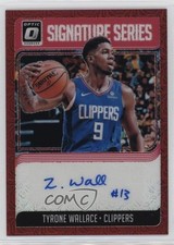 2018 Panini Donruss Optic Signature Series Choice Prizm Tyrone Wallace Auto 14t3