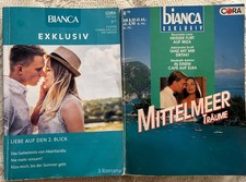 2 Bianca Exklusiv 3in1 Liebesromane Cora Mittelmeer Cowboy Schmöker 2021 u.a.