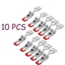 10x Latch Catch Stainless Steel Cabinet Boxes Handle Toggle Lock Clamp Hasp NEW