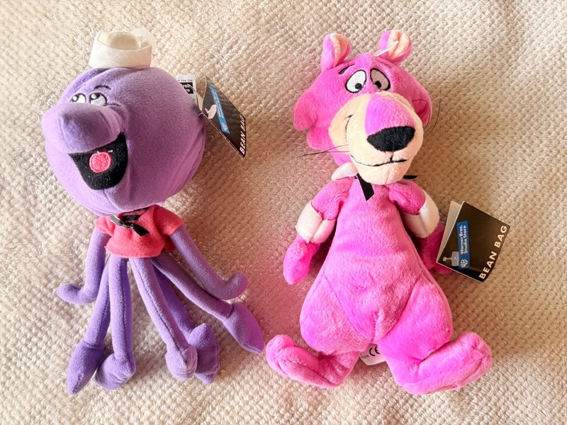 NWT Warner Bros Studio Store SNAGGLEPUSS & SQUIDDLY DIDDLY Bean Bag New (Disney)