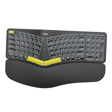 Wireless Ergonomic Keyboard, Split Keyboard with Wrist Rest, USB-C Black