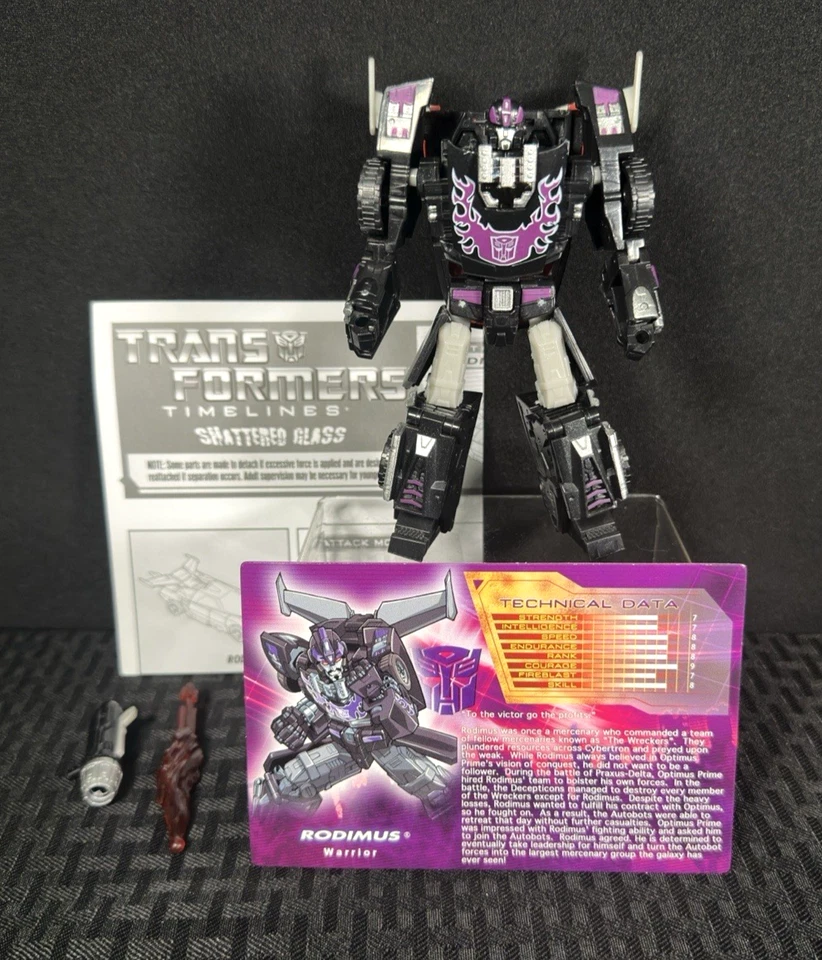 Transformers BotCon 2008 Exclusive Shattered Glass Rodimus - Complete! - Image 2 of 4