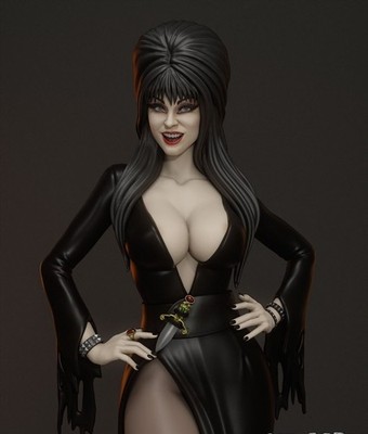 Elvira Figur | 12K detaillierter 3D Druck | handbemalte oder unbemalte Optionen